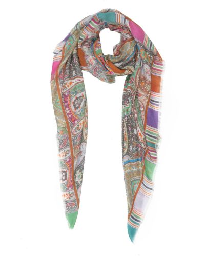 Schal im minimalistischen Rautendesign in Marine